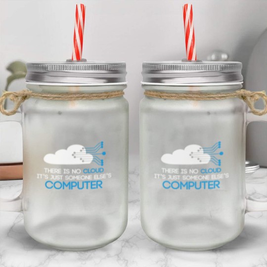 The Codefather Computer Scientist Programmer Cloud Mason Jar Cups