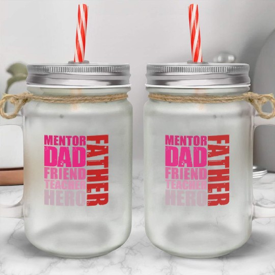 One Father's Day Mason Jar Cups Graphic.