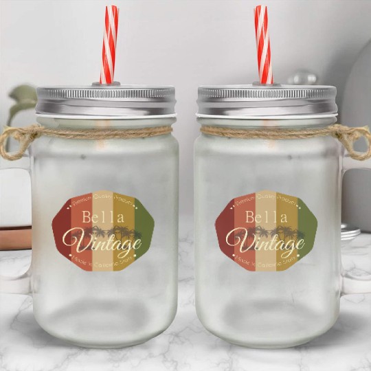 Bella Vintage design Mason Jar Cups