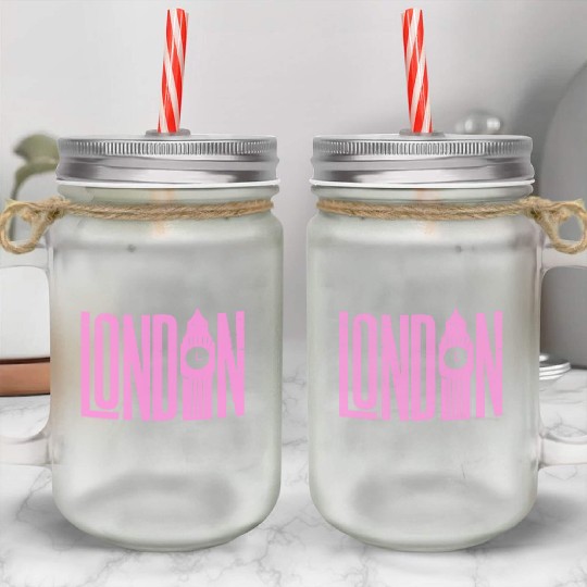 London Mason Jar Cups