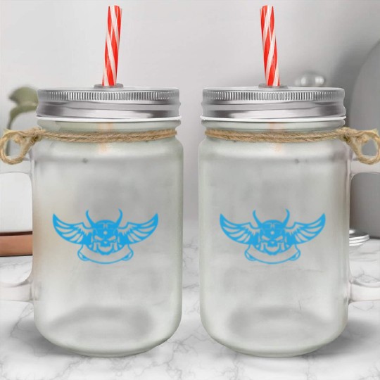 angry bird skull Mason Jar Cups