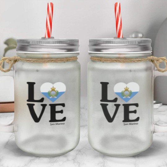 Love San Marino Mason Jar Cups
