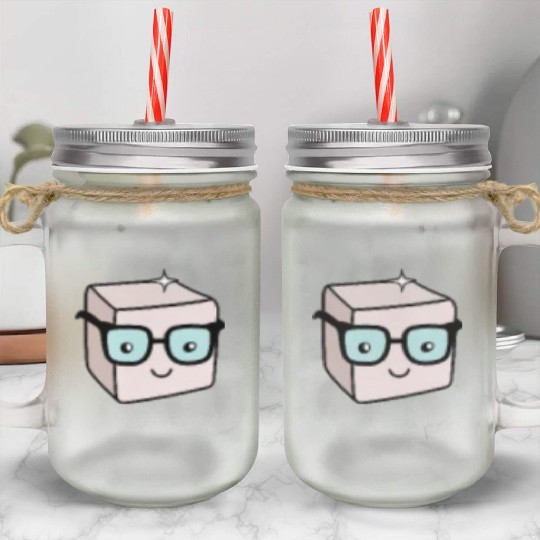 Sweet Sugar Sugar Cube Pocket Design Mason Jar Cups