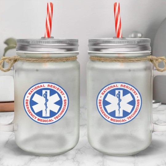 National Registry Of Emergency Medical Technicians Mason Jar Cups
