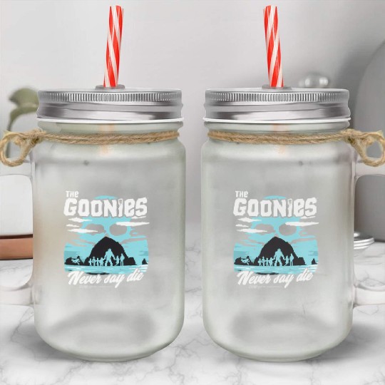 The Goonies Cannon Beach Never Say Die Mason Jar Cups