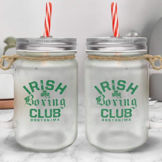 Irish Bong Club Boston Massachusetts Mason Jar Cups