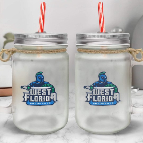 West Florida Argonauts Icon Officially Licensed Mason Jar Cups