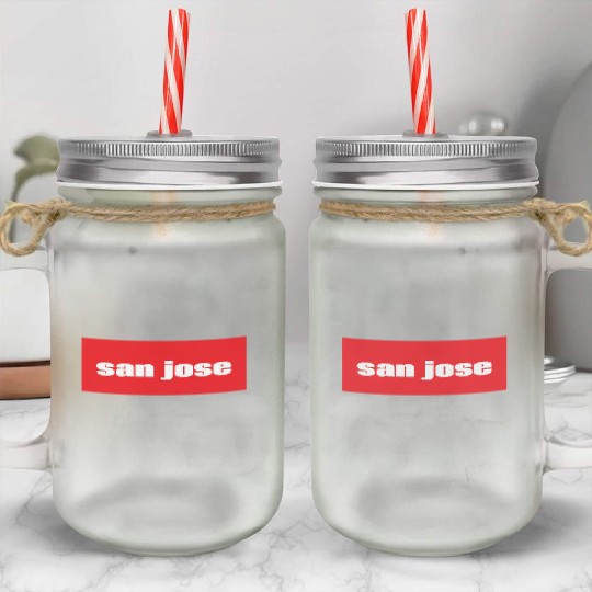 San Jose California Mason Jar Cups