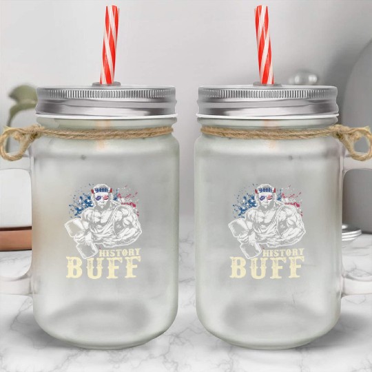 History Buff Independence Day Lincoln Patriot USA Mason Jar Cups