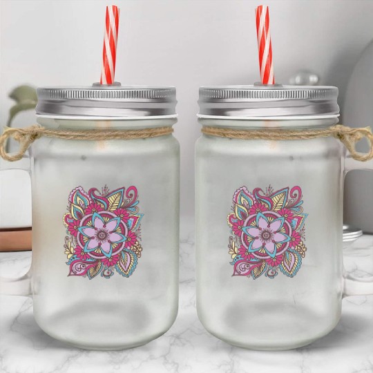 Splash blossom Mason Jar Cups