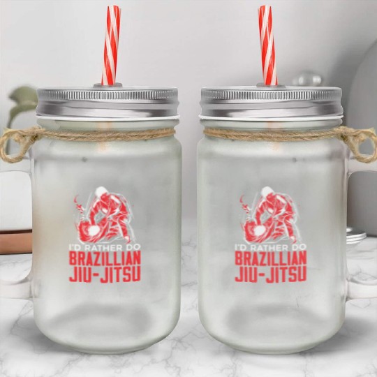 Jiu Jitsu Bjj Mixed Martial Mma Combat Fighting Mason Jar Cups