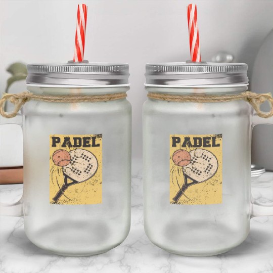 Padel Tennis Paddle Paddleball Padel Platform Mason Jar Cups