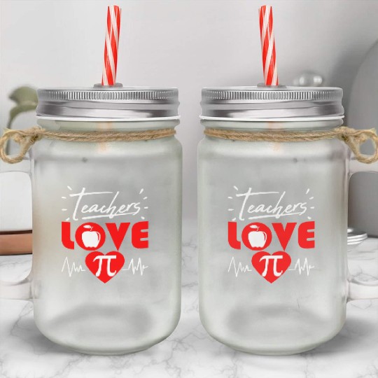 Pi Day Teacher Math Science Thank You 2020 Mason Jar Cups