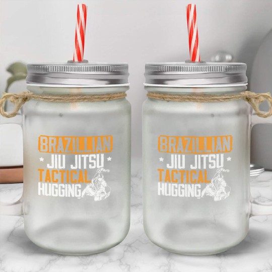 Jiu Jitsu Bjj Mixed Martial Mma Combat Fighting Mason Jar Cups