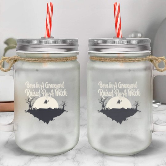 Halloween Witch Ghost Monster Horror Fans Mason Jar Cups