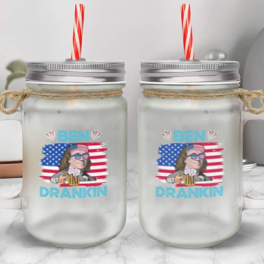 Ben Drankin US President Independence Day Mason Jar Cups