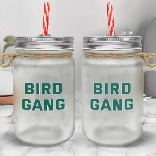 Bird Gang Mason Jar Cups