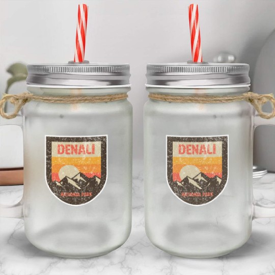 Denali National Park Mason Jar Cups