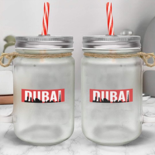 Dubai Mason Jar Cups