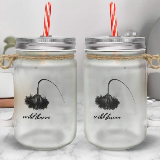 wild flower Mason Jar Cups