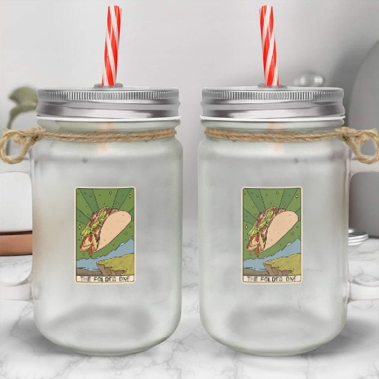 Tarot Card Reader Taco Lover Taco Eater Mexican Mason Jar Cups