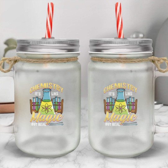 Funny Chemistry It s Like Magic But Real Science Mason Jar Cups