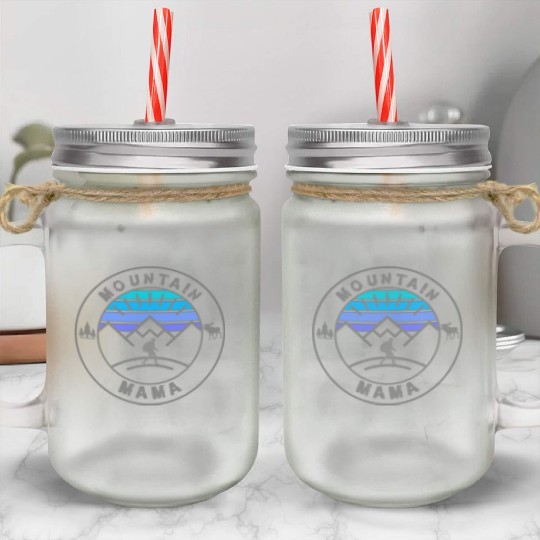 Mountain Mama Mason Jar Cups