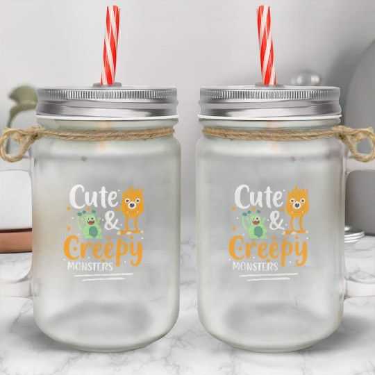 Monster Fright Children Monster Hunter Mason Jar Cups