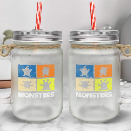 Horror Comic Creepy Cute Mason Jar Cups