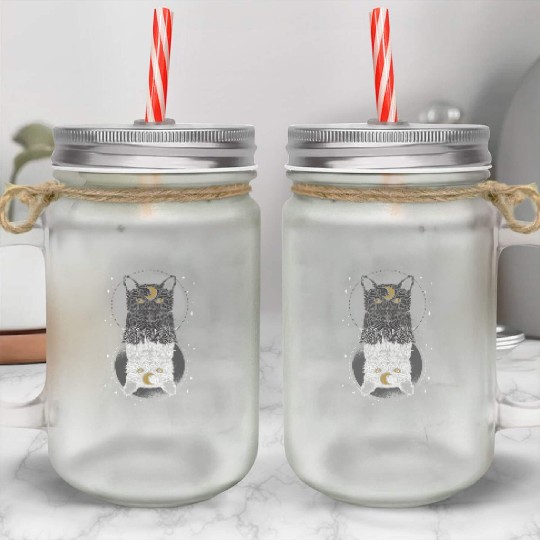 As Above so Below Cat Mason Jar Cups