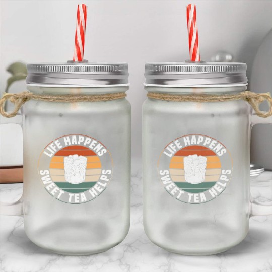Great Sweet Tea Saying Mason Jar Cups