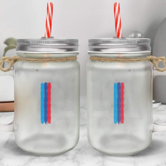 Motorsport Power Line Mason Jar Cups