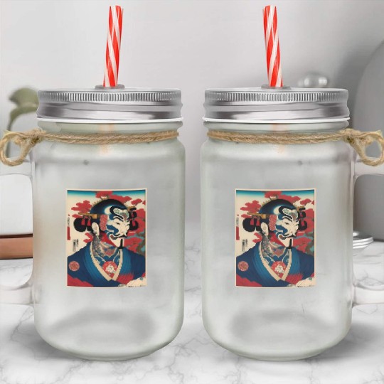 Yakuza Warriors of the Edo Night Mason Jar Cups