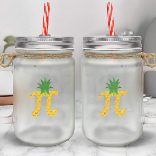 Funny Pi Neapple Pi Day For Math Lover Celebrate Mason Jar Cups