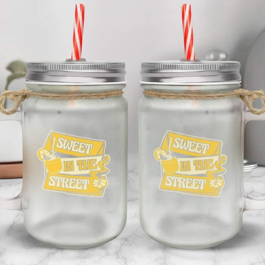 Sweet In The Street Lemon Juice Business Lemonade Mason Jar Cups