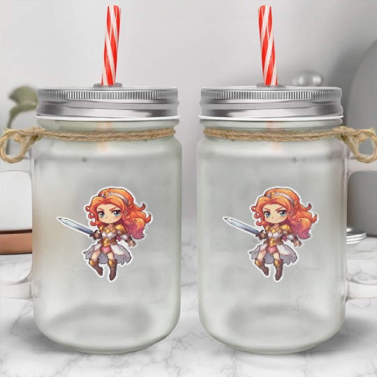 Warrior Princess Adventure Mason Jar Cups