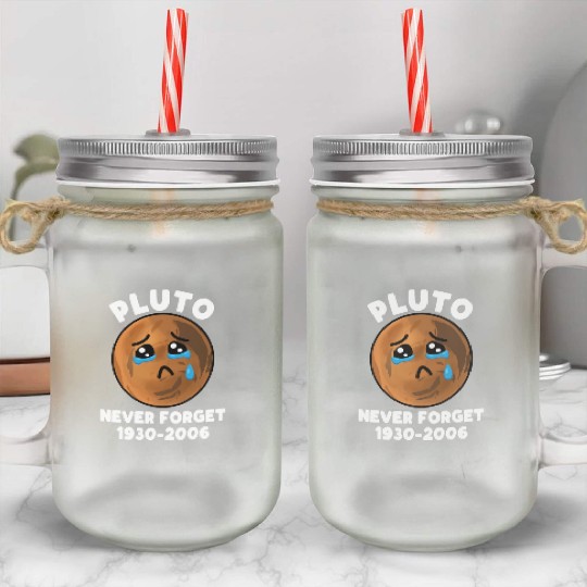 Pluto Never Forget 1930 2006 Mason Jar Cups
