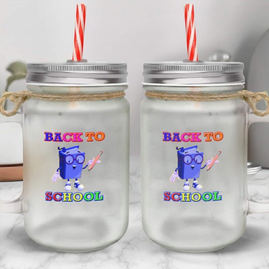 Back to School Mason Jar Cups