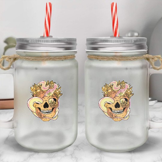 Skull Candy Mason Jar Cups
