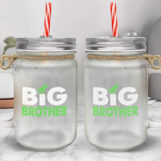 Big Brother Mason Jar Cups for Toddler