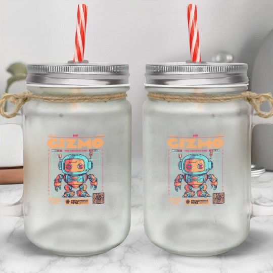 Gizmo Mecha Mason Jar Cups
