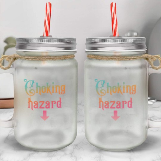 Choking hazard down arrow Mason Jar Cups