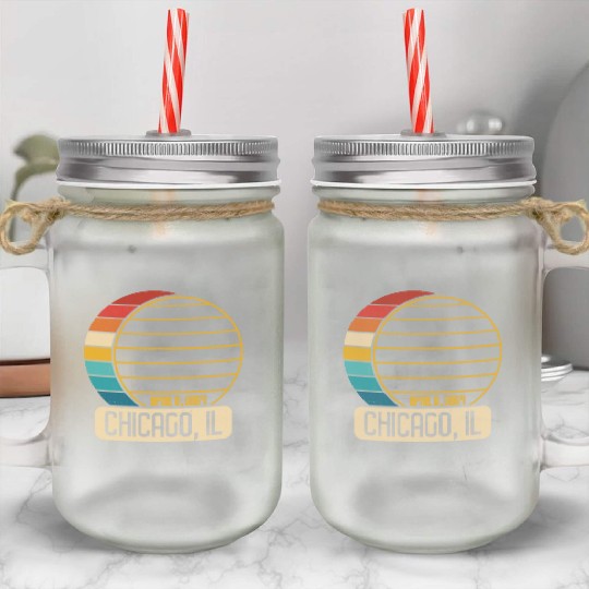 Total Solar Eclipse Illinois Chicago April 28 2024 Mason Jar Cups