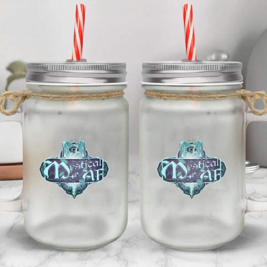 Mystical AF Spell Book and Mystic Eye Mason Jar Cups