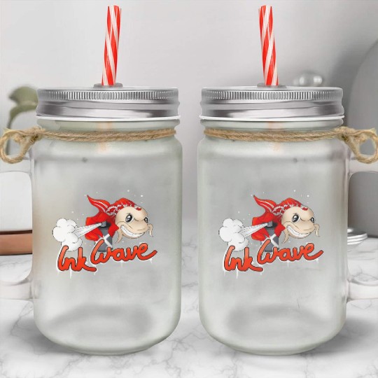 Graffiti Sprayer Koi Fish Street Style Mason Jar Cups