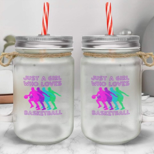 Basketball Basketball Player Basketball Mason Jar Cups