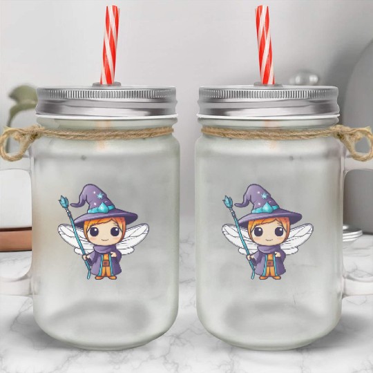 Wizard Dragonfly Mason Jar Cups