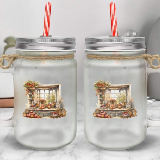 Wild Flowers Mason Jar Cups Design - Funny gift