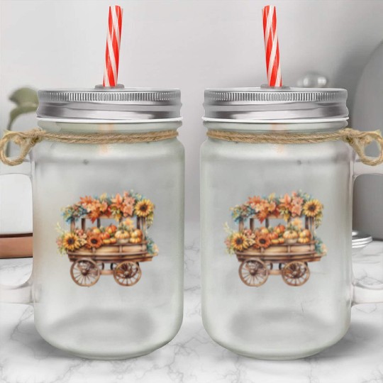 Wild Flowers Mason Jar Cups Design - Funny gift