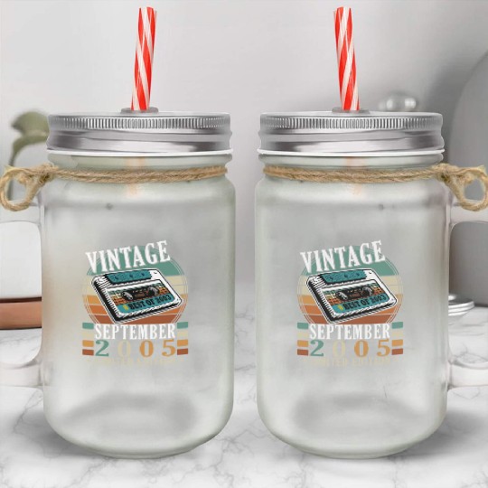 september 2005 Anniversary september 2005 septembe Mason Jar Cups
